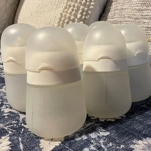 6 white Nanobebe bottles